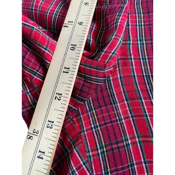 Cacique Womens Red Plaid Drawstring Waist Athleisure Pants Size 14/16 Comfy Cozy - Picture 9 of 9